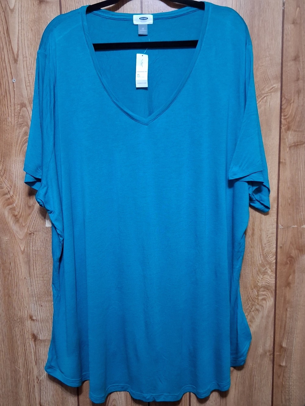 Tee Turquoise New 4X V-neck Active Line Versatile Activewear Gymcore